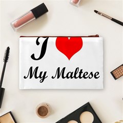 I Love My Maltese Medium Makeup Purse from ArtsNow.com Back