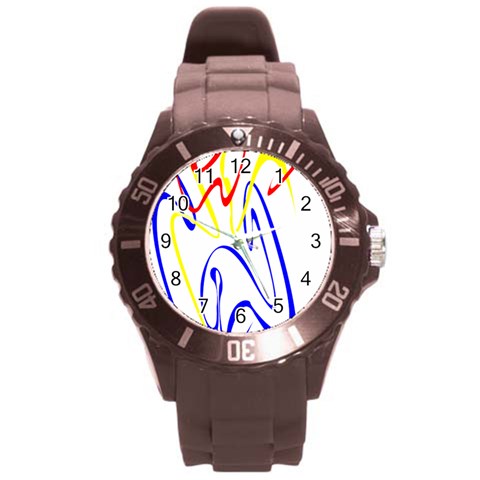 Byr Contour 2 Round Plastic Sport Watch Large from ArtsNow.com Front