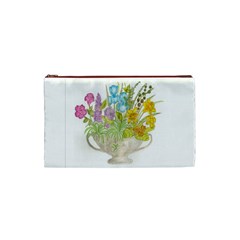 Vase Of Flowers Cosmetic Bag (Small) from ArtsNow.com Front