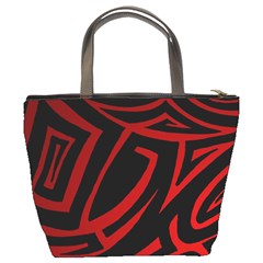 13 Red Tattoo Bucket Bag from ArtsNow.com Back