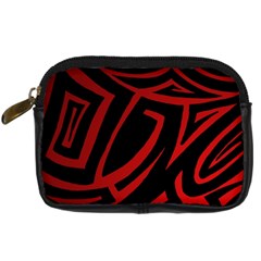 13 Red Tattoo Digital Camera Leather Case from ArtsNow.com Front