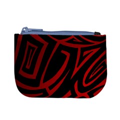 13 Red Tattoo Mini Coin Purse from ArtsNow.com Front