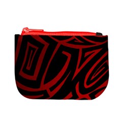 13 Red Tattoo Mini Coin Purse from ArtsNow.com Front