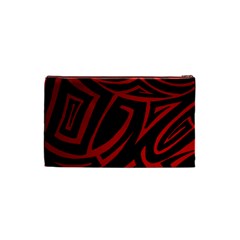 13 Red Tattoo Cosmetic Bag (Small) from ArtsNow.com Back