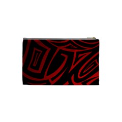 13 Red Tattoo Cosmetic Bag (Small) from ArtsNow.com Back