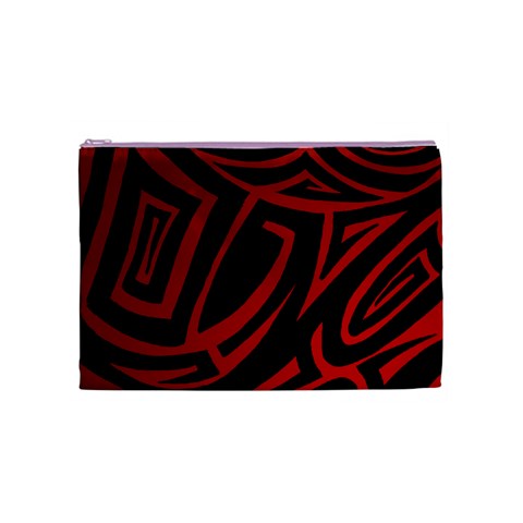 13 Red Tattoo Cosmetic Bag (Medium) from ArtsNow.com Front