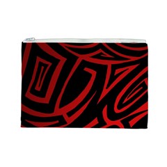 13 Red Tattoo Cosmetic Bag (Large) from ArtsNow.com Front