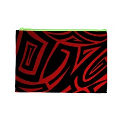 13 Red Tattoo Cosmetic Bag (Large) from ArtsNow.com Front