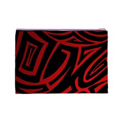 13 Red Tattoo Cosmetic Bag (Large) from ArtsNow.com Back