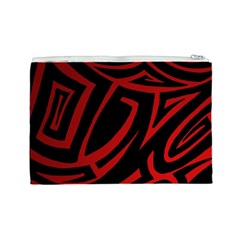 13 Red Tattoo Cosmetic Bag (Large) from ArtsNow.com Back