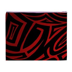 13 Red Tattoo Cosmetic Bag (XL) from ArtsNow.com Back