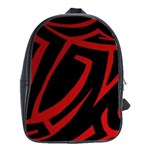 13 Red Tattoo School Bag (Large)