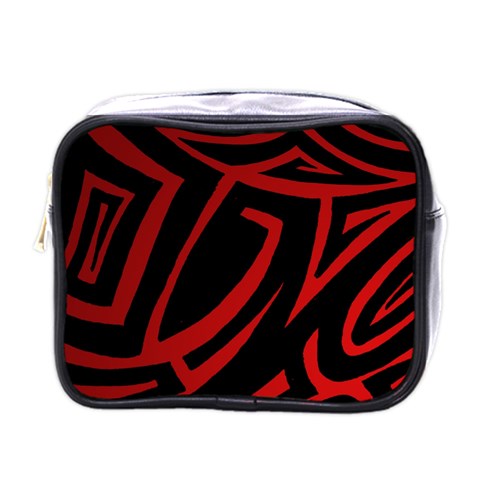 13 Red Tattoo Mini Toiletries Bag (One Side) from ArtsNow.com Front