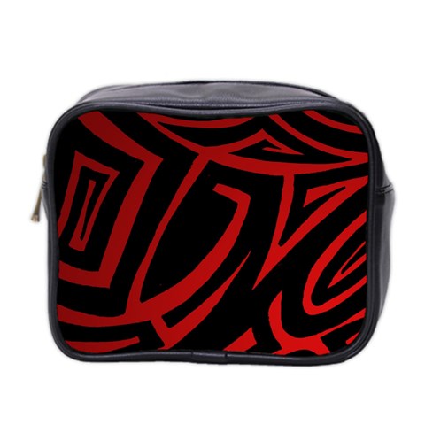 13 Red Tattoo Mini Toiletries Bag (Two Sides) from ArtsNow.com Front