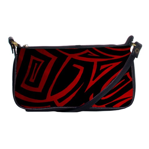 13 Red Tattoo Shoulder Clutch Bag from ArtsNow.com Front