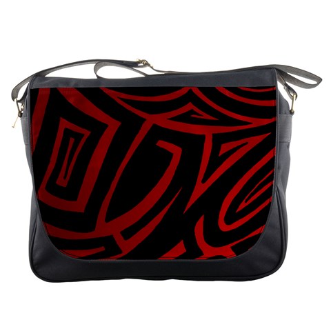 13 Red Tattoo Messenger Bag from ArtsNow.com Front