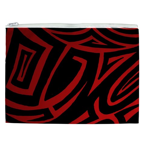 13 Red Tattoo Cosmetic Bag (XXL) from ArtsNow.com Front