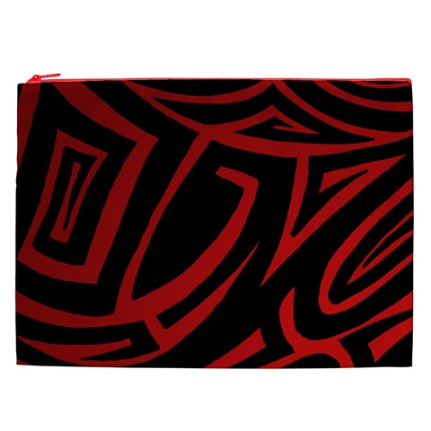 13 Red Tattoo Cosmetic Bag (XXL) from ArtsNow.com Front