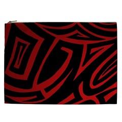 13 Red Tattoo Cosmetic Bag (XXL) from ArtsNow.com Front