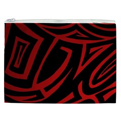 13 Red Tattoo Cosmetic Bag (XXL) from ArtsNow.com Front