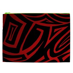 13 Red Tattoo Cosmetic Bag (XXL) from ArtsNow.com Front