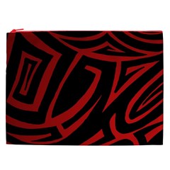 13 Red Tattoo Cosmetic Bag (XXL) from ArtsNow.com Front