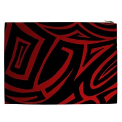 13 Red Tattoo Cosmetic Bag (XXL) from ArtsNow.com Back