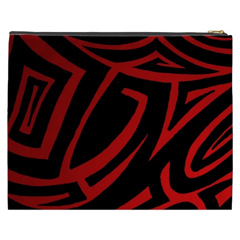 13 Red Tattoo Cosmetic Bag (XXXL) from ArtsNow.com Back