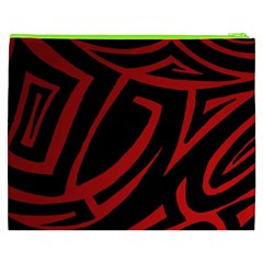 13 Red Tattoo Cosmetic Bag (XXXL) from ArtsNow.com Back