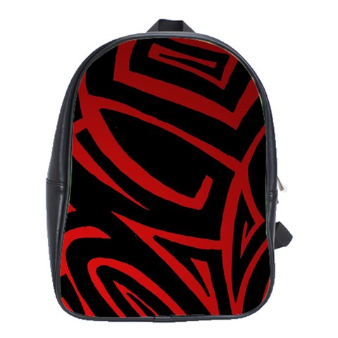 13 Red Tattoo School Bag (XL) from ArtsNow.com Front