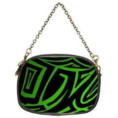 13 Green Tattoo Chain Purse (Two Sides) from ArtsNow.com Front