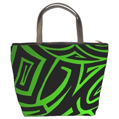 13 Green Tattoo Bucket Bag from ArtsNow.com Back