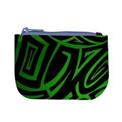 13 Green Tattoo Mini Coin Purse from ArtsNow.com Front