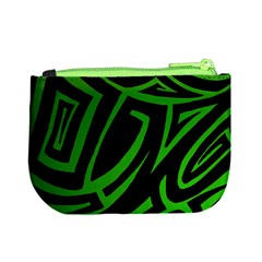 13 Green Tattoo Mini Coin Purse from ArtsNow.com Back