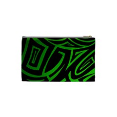 13 Green Tattoo Cosmetic Bag (Small) from ArtsNow.com Back