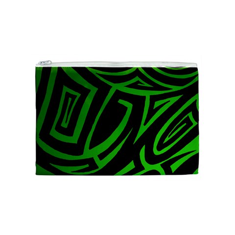 13 Green Tattoo Cosmetic Bag (Medium) from ArtsNow.com Front