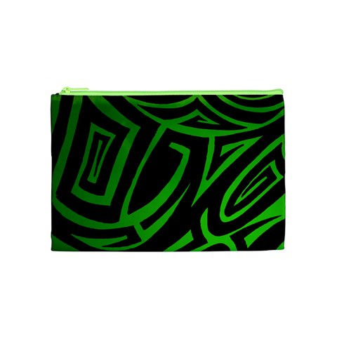 13 Green Tattoo Cosmetic Bag (Medium) from ArtsNow.com Front