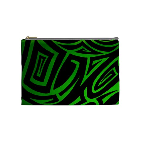 13 Green Tattoo Cosmetic Bag (Medium) from ArtsNow.com Front