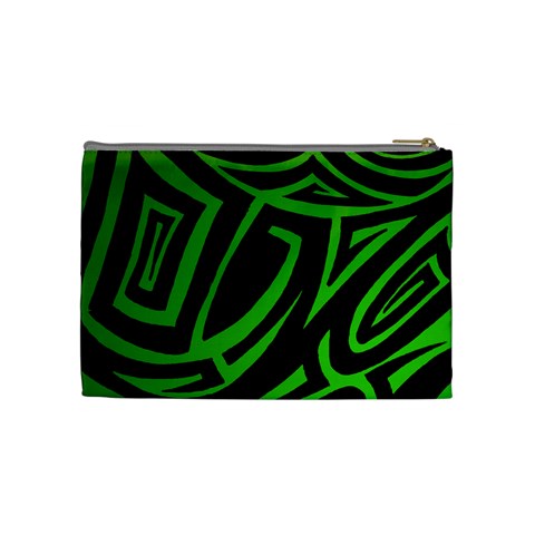 13 Green Tattoo Cosmetic Bag (Medium) from ArtsNow.com Back