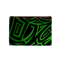 13 Green Tattoo Cosmetic Bag (Medium) from ArtsNow.com Back