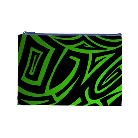 13 Green Tattoo Cosmetic Bag (Large) from ArtsNow.com Front