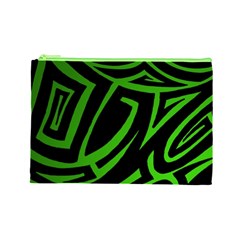 13 Green Tattoo Cosmetic Bag (Large) from ArtsNow.com Front