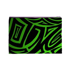 13 Green Tattoo Cosmetic Bag (Large) from ArtsNow.com Back