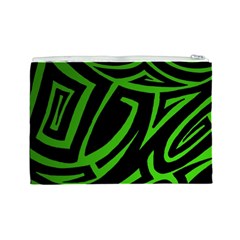 13 Green Tattoo Cosmetic Bag (Large) from ArtsNow.com Back