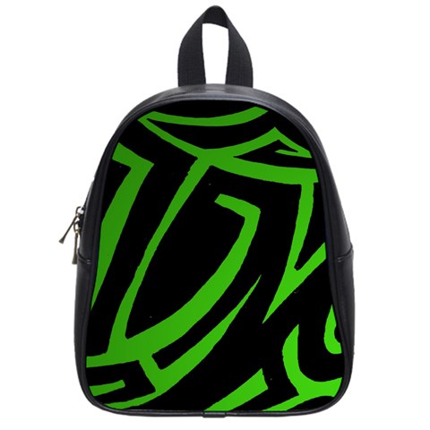 13 Green Tattoo School Bag (Small) from ArtsNow.com Front