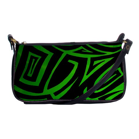 13 Green Tattoo Shoulder Clutch Bag from ArtsNow.com Front