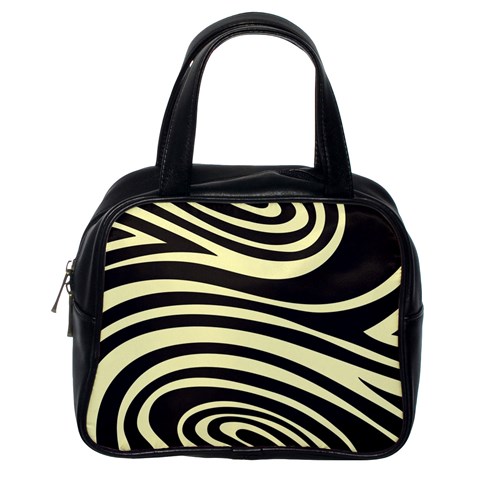 Yellow Zebra Classic Handbag (One Side) from ArtsNow.com Front