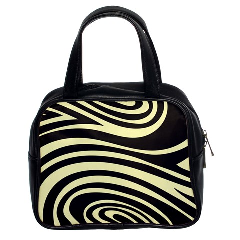 Yellow Zebra Classic Handbag (Two Sides) from ArtsNow.com Front