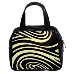 Yellow Zebra Classic Handbag (Two Sides) from ArtsNow.com Front