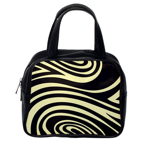 Yellow Zebra Classic Handbag (Two Sides) from ArtsNow.com Back